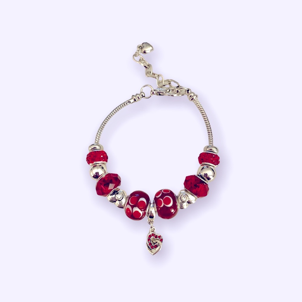 Hand Crafted Beaded Snake Chain Bracelet